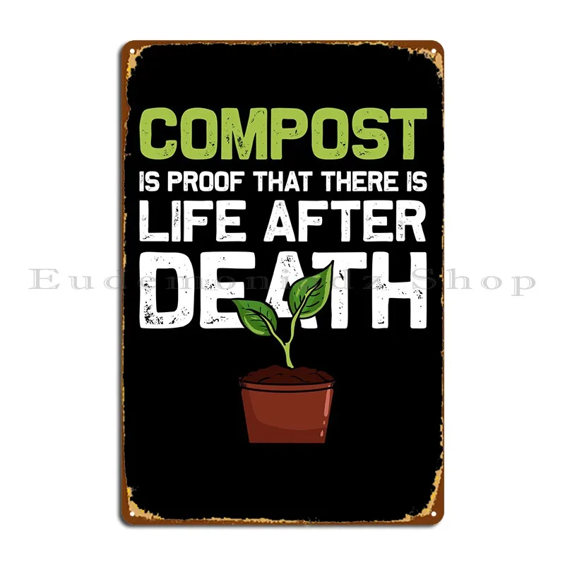 Vtipné Záhrada Tento Kompost Kovové Podpísať Plagát, Obývacia Izba Strany Vzory Bar Jaskyňa Retro Plechovka Podpísať Plagát