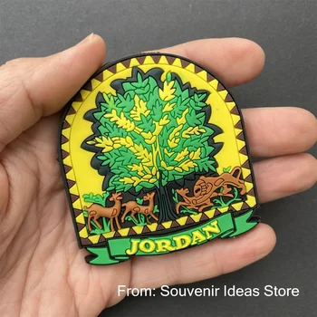 Sahabi Strom Požehnal Strom v Jordánsku Cestovnom ruchu obchod so 3D Gumy Chladnička Chladnička Magnet Nálepky