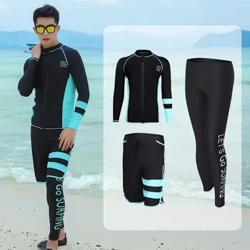 2020 celého Tela Plávať Oblek Muži/Ženy Rashguard Surfovať Nosenie Dlhý Rukáv Sun UV Vyrážka Stráže súbor Slnko Jogy Beží Fitness Activewear