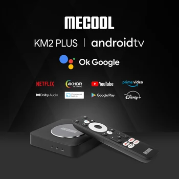Mecool KM2 Plus, Smart TV Box Netflix 4K Amlogic S905X4 Android 11 DDR4 2 GB, 16 GB SPDIF WiFi Prime Video Multi Streamer HDR10