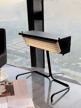 Nordic Klasické Biny Stolná Lampa Stmievanie Retro Tvorivé Jednoduchý Návrhár Kancelársky Stôl Posteli Žalúzie Stolná Lampa