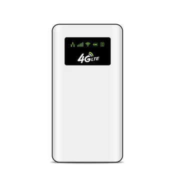 4G Mifi Router, Bezdrôtový Smerovač 150Mbps 100M Sieťový Port 5000Mah Mifi Modem Auto Mobile Wifi Hotspot S Slot Karty Sim