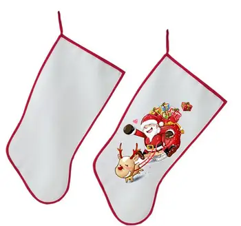 sublimačná vianočná pančucha vianočné dekorácie Ponožky prázdne diy vlastné spotrebný materiál dodávky teplej prenos materiálu SN1716