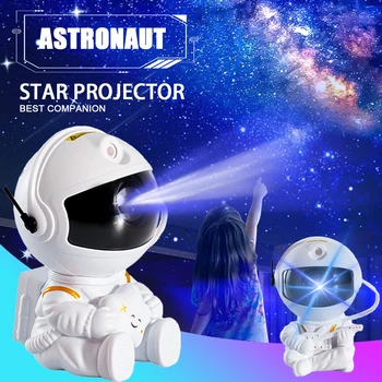 Diaľkové Ovládanie Star Projektor Tvorivé Projektory Astronaut Star Projektor Slávnostné Darčeky Laser Hmlovina, Hviezdna Noc Lampa Svetlo