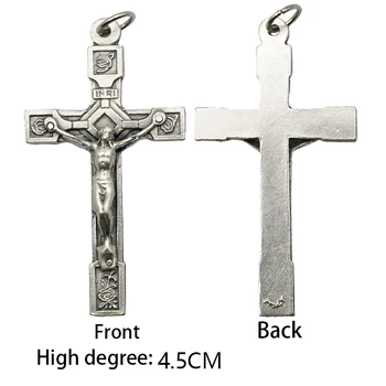 Hliníkový Kríž Náhrdelník s Príveskom, Náboženské Suveníry DIY Príslušenstvo Šperky Uskutočňovanie Dodávok