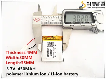 5 ks [SD] 3,7 V,450mAH,[403035] Polymer lithium ion / Li-ion batéria pre HRAČKA,POWER BANKY,GPS,mp3,mp4,mobilný telefón,reproduktor