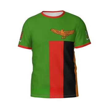 Vlastné Meno Počet Zambia Vlajkou Krajiny, 3D tričká, Šaty, tričko Muži Ženy Tees Topy Pre Futbalových Fanúšikov Futbalu Dar NÁM Veľkosť