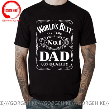 Novinka Úžasné Svety, Najlepší Otec, Otecko Otca T Shirt Mužov Streetwear Narodeninám Lete Papi Papa T-shirt pánske Geek Oblečenie