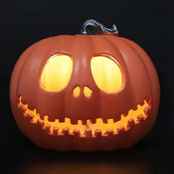 Halloween LED Tekvica Svetlá na batériový Roztomilý Krytý Tekvica rozsvieti Jack O Svietidlá Na Balkón Ploche Nádvoria