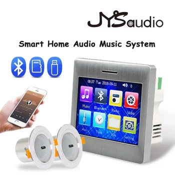 Smart home theater sound systém Mini Wall Zosilňovač Bluetooth Dotykový Displej Amp Stereo Stropný Reproduktor Pozadí Reproduktor