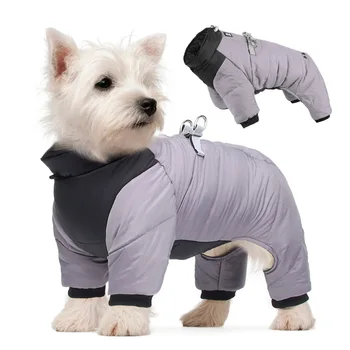 Vonkajšie Zimné Psa Bunda Pet Oblečenie Reflexnými Vetru Psie Oblečenie, Nepremokavé Teplé Bunda pre Malé Psy Čalúnená Oblečenie
