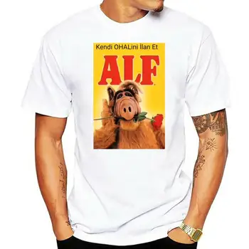 Alf Tričko 80Vintage Tričko Obrázok Vytlačený Premium Tričko O-Neck Fashion Bežné Vysoká Kvalita Tlače T Tričko