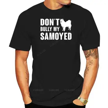 Hot predaj Tee-shirt pánske Samoyed tričko na Mieru bavlna golier Posádky Krku Jedinečné Grafické Nový Štýl Jar Jeseň Štandardná t-shirt