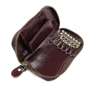 Originálne Kožené Keycase Kľúč Držiteľa kľúča vozidla taška hovädzie kože mince kabelku kožené kľúč, taška muži ženy tlačidlo prípadoch mince peňaženky