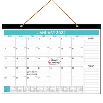 18-Mesačný Kalendár 2024-2025 Stôl Stene 2 Rok Plánovač 18 Mesiacov Stolový Kalendár Nástenný Kalendár Memo Pad Stôl Plánovač 2024-2025