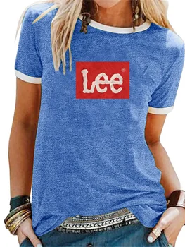 Letné Módy Krátke Rukáv Top je 3D Tlačenej Abecedy Ženy Nadrozmerné T-Shirt je Jednoduchý Štýl Y2K Monogram Trend Streetwear