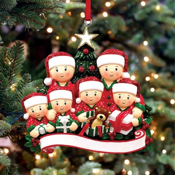 Vianočné Prívesok DIY Osobné Rodinné Vianočné Dekorácie Pre Domov 2023 Navidad Vianočný Stromček Visí Ozdoby Nový Rok 2024