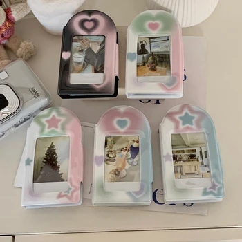 Nový Roztomilý Láska Srdce Star fotoalbum kórejský Y2K Idol Karty Zbierať Knihy, 3-Palcový Kpop Skladovanie Pohľadnice Papiernictvo Dary