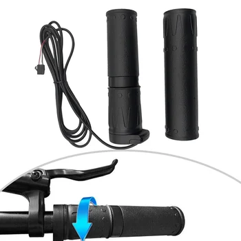 E-Bike Plyn Grip Elektrická Kolobežka Twist-Plyn 3pin Rozhranie Úchyty Pre 36/48V Displej Elektrické Bicykle Príslušenstvo