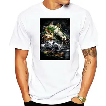Prekladané Basy Ostriež Rockfish Rybárske Mens T-Shirt Xs-3Xl Zákazku Tee Tričko