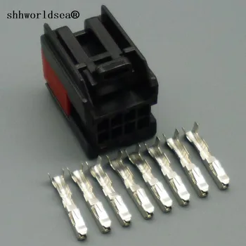 Shhworldsea 2/5/10/30/50/100sets 8 pin 8 Spôsob auto plastové 1.0 mm zapojenie vedenia kábla konektor auta, nepremokavé plug 1419158-8