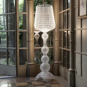 Taliansko Design Kartell Kabuki Stolové Lampy, Akryl Poschodí svietidlo Art Decor LED Stáleho Svetla, Obývacia Izba, Spálňa Duté Stôl Svetlá