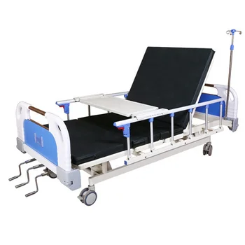 Tri-manuálne kľukou tri-funkcia nemocničné lôžko jednotke intenzívnej starostlivosti špeciálne pacienta ošetrovateľská starostlivosť o posteľ celkový lifting zdravotnú posteľ