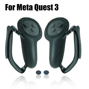 Silikónový Ochranný Kryt Ovládač Kryt pre Meta Quest 3 VR Radič Grip Herné Radiče Pohodlné Rukoväť VR Časti