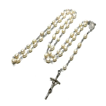 Katolícka Perly Ruženca Náhrdelníky Medaily S Dlhým Reťazcom Ženy, Modlitby, Náboženské