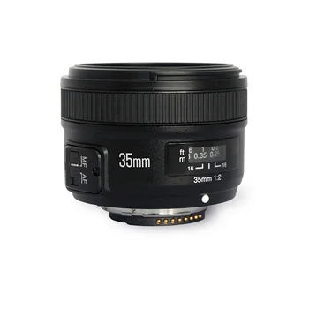 YONGNUO širokouhlý Veľké Apertúry Auto Focus Objektív YN35mm F2 pre Nikon D7100 D3200 D3300 D3100 D5100 D90, Pre Canon DSLR Fotoaparát
