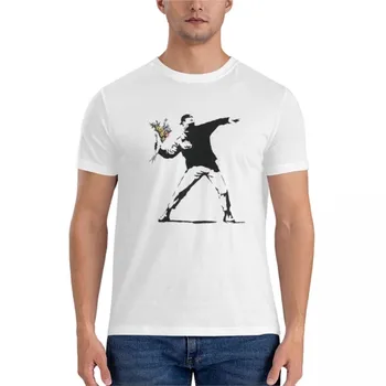 nové bavlnené tričko mužov Kvet muž - Street art Základné T-Shirt estetické nadrozmerné oblečenie tričká zábavné tričká pre mužov