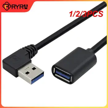 1/2/3KS Predlžovací Kábel USB 3.0 Mužov a Žien Pravý Uhol 90 Stupňov USB Adaptér HORE/Dole/Vľavo/Vpravo Cabo USB 0,2 M