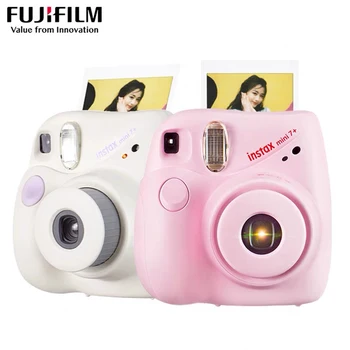 Skutočné Fujifilm Fuji Instax Mini 7+ Instant Film Fotoaparát Ružová Modrá Späť Farba instock Doprava Zadarmo lacnejšie ako mini 9