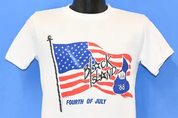 80. Block Island Štvrtá z júla 1988 Oslava Vlajku USA T-shirt