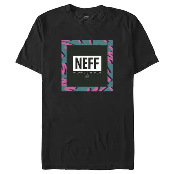 Pánske NEFF Ružová Cik-cak Rám T-Shirt