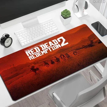 R-Red Dead Online Gaming Keyboard Mouse Pad Pc Gamer Dávanie darov priateľ Stôl Mat Anime Roztomilý Príslušenstvo k Počítačom Mousepad