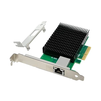 PCI-E X4 10Gigabit Jeden Elektrické Port Server Sieťové Karty Server NIC AQC107 RJ45 Ethernet NIC Pre PC, Notebook, Jednoduché Použitie