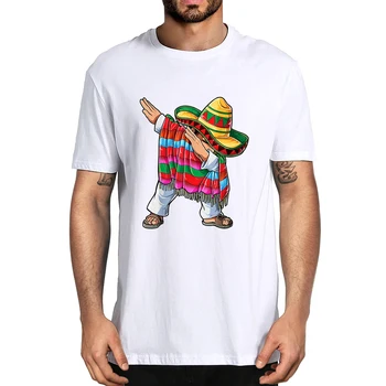 Najlepší Predajca 100% Bavlna Mužov Oblečenie Dabbing Mexickej Pončo Cinco de Mayo Chlapci Ombrero Dab Mužov Novinka T-Shirt Bežné Čaj